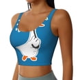 thumbnail image 2 of Balery Goose Holding an Umbrella Sujetadores deportivos con espalda cruzada para mujer, acolchados, sin costuras, de alto impacto, ideales para yoga, gimnasio, entrenamiento y fitness.-XX-Large, 2 of 8