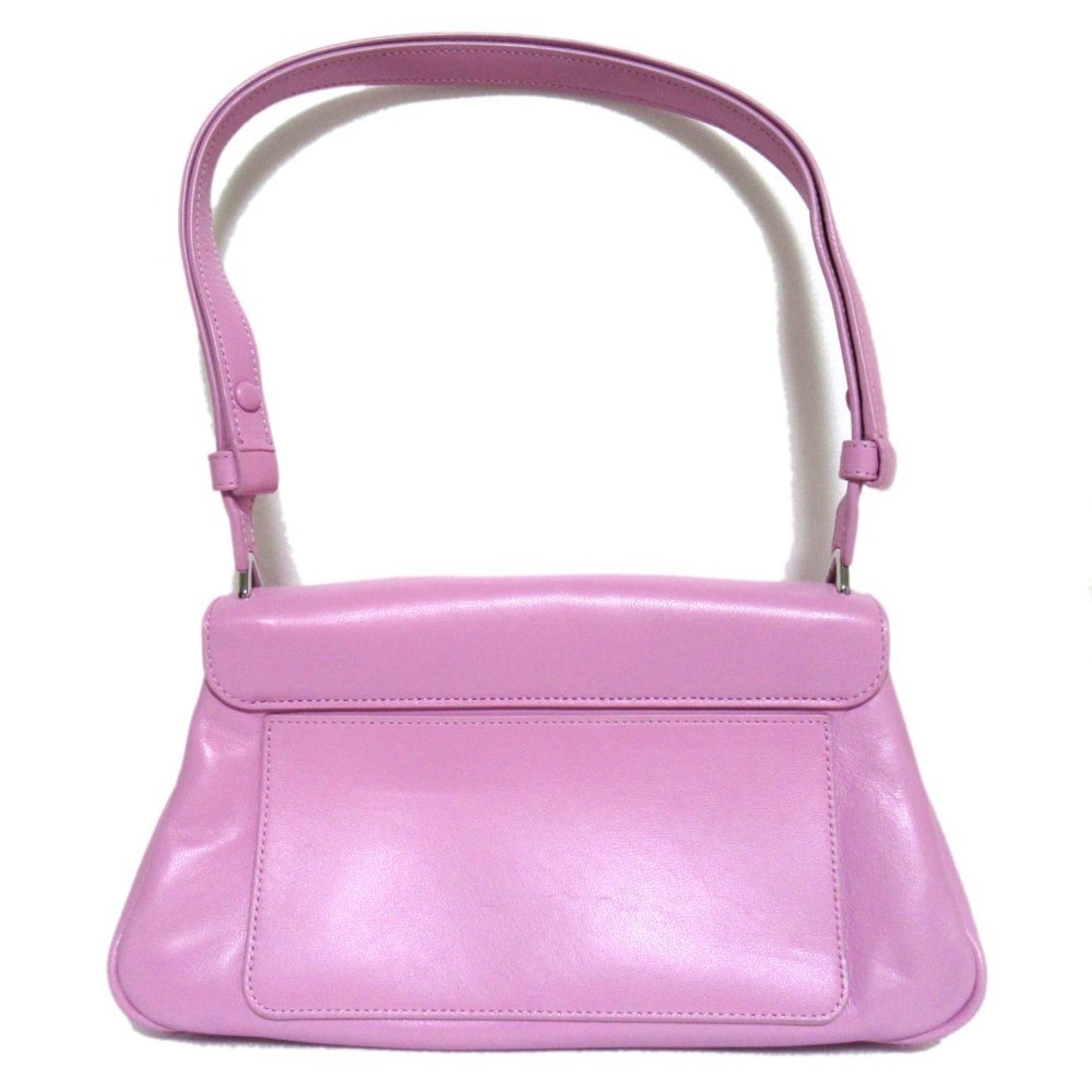 Pre-Owned Kate Spade Grace Leather Flap One-Shoulder Bag, Pink, Women's