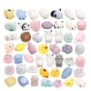 Mini Animals Squishy, 40 Pcs Cute Kawaii Cat Animal Squishies, Mochi Soft Squeeze Toy (40 Pack), Party Favors, Stress Relief Toys Accessories of Phone Case