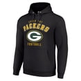 thumbnail image 2 of Unisex Starter Black Green Bay Packers Logo Pullover Hoodie, 2 of 3
