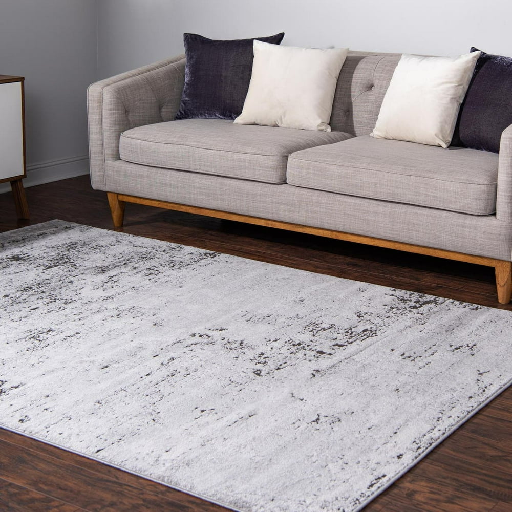 Leipzig Collection Area Rug ‚Äì 9' x 12' Grey LowPile Rug