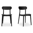 thumbnail image 1 of Moe's Home Collection Kent Outdoor Dining Chair Black - Set Of Two Plastic, 1 of 7