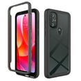 thumbnail image 2 of Xpm Case for Motorola Moto G Power 2022 Hybrid Clear Shockproof Dual Layer Protection Hard Rugged TPU Bumper Frame Back Cover for Moto G Power 2022 - Clear Black, 2 of 7