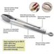thumbnail image 5 of 2025 Premium Stainless Steel Food Tongs, 9" & 12" Grey Silicone BPA-Free Non-Stick BBQ Cooking Tongs, 5 of 5