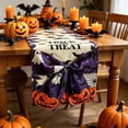 thumbnail image 5 of Hvmvliv 12x71 Inch Halloween Table Runner with Large Bow Decoration for Hallows Eve Holiday Kitchen Dining Table Party Decor Multicolor, 5 of 6