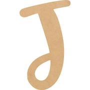 Cheap Wood MDF Letter 8'' Tall Jacklin Letters DIY J, Paintable Craft Project A-Z