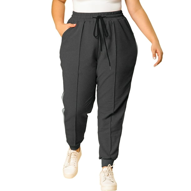 plus size sweatpants elastic ankles