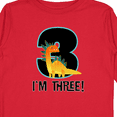 thumbnail image 4 of Inktastic 3rd Birthday Dinosaur Party Boys Long Sleeve Toddler T-Shirt, 4 of 5