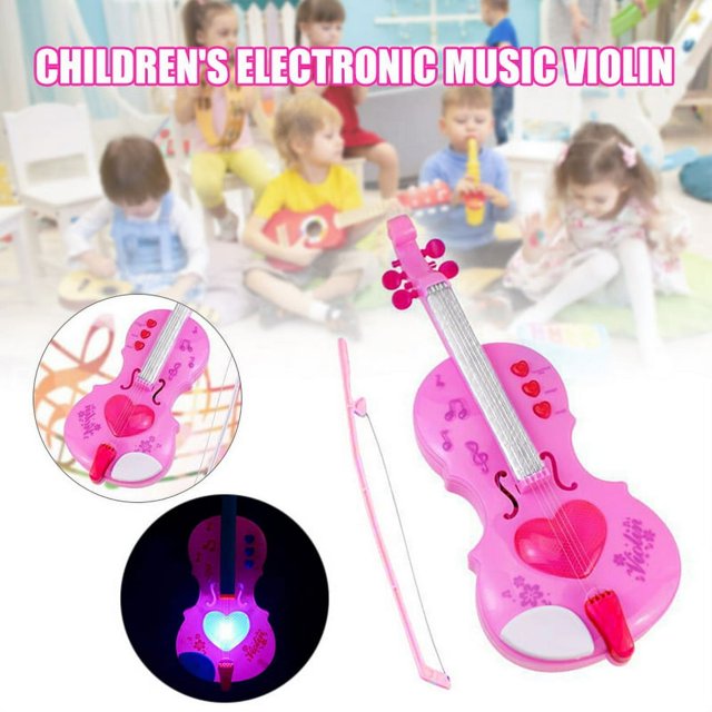 Child Simulation Violin Toy Electric Musical Instrument With Music Demo Sounds Early Childhood Education Toys