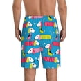 thumbnail image 4 of Lsque Color Dachshund Dog Mens Sleep Pajama Shorts,Short Pajama Pants, Cotton Ultra-Soft Knit-X-Large, 4 of 9
