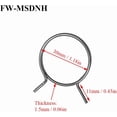 thumbnail image 4 of HUGFEGWE Poignée de Porte de Remplacement en Acier au Carbone Ressort de Porte Poignée de Retour de Torsion 19mm ID Plat et Rond Fil de Ressort, Poignées de Porte Serrure Réparation Interne Remplacement (FMTB-MSWJ) CA919-106971, 4 of 8