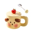 thumbnail image 3 of Taza de café de cerámica, taza de té, tazas de café, taza de leche, taza para jugo, bebida, desayuno Perro amarillo, 3 of 9
