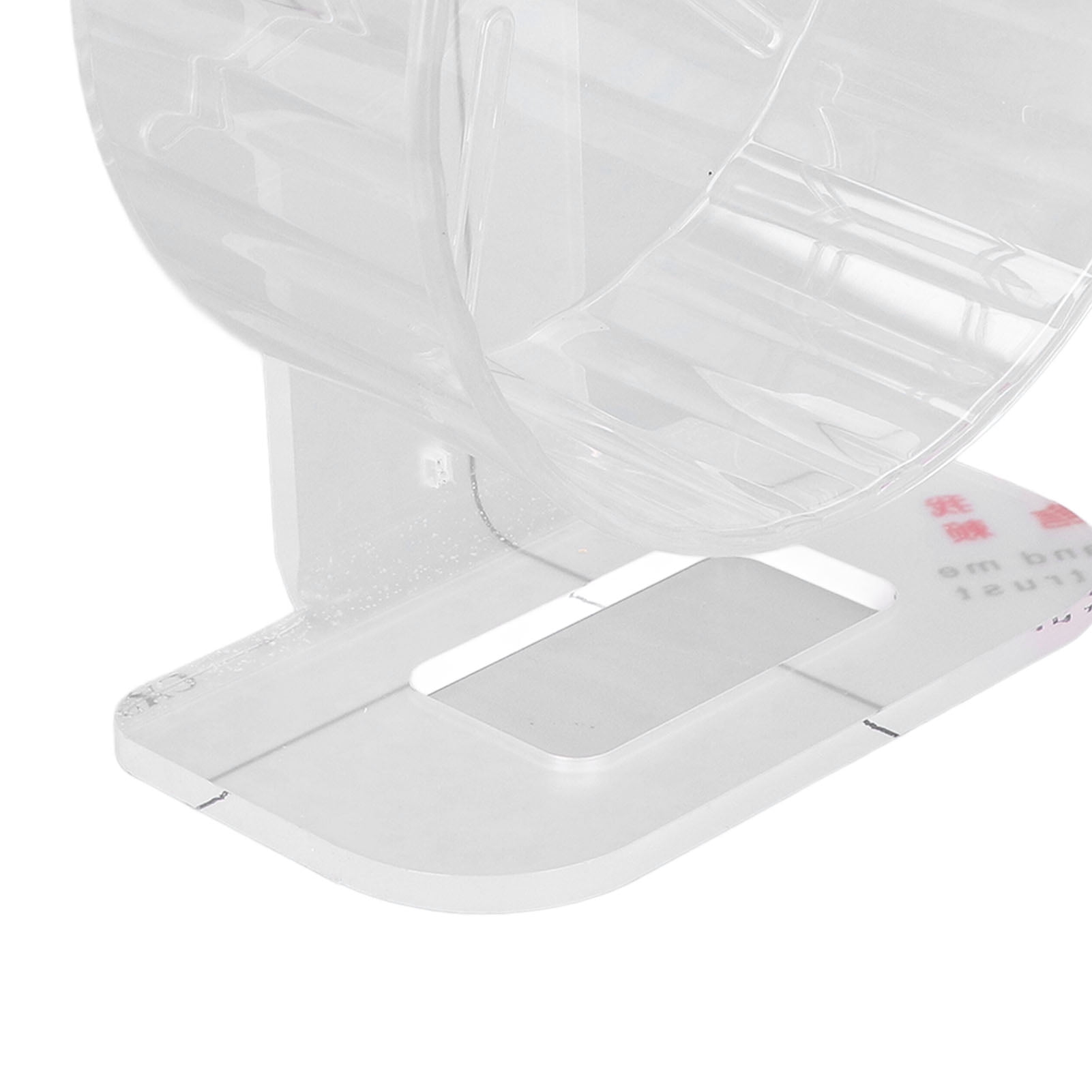 YAHHU Silent Hamster Wheel with Stand Clear Acrylic Exercise Running Toy for Small Pets 8.5 inches / 21.6 cm