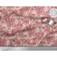 thumbnail image 3 of Soimoi Brown polyester Crepe Fabric Watercolor Floral Print Sewing Fabric BTY 42 Inch Wide, 3 of 3