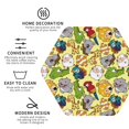 thumbnail image 3 of Picia Animals Printed Leather Coasters for Drinks, 4" Drink Coasters Set of 4 for Tabletop Protection, Handmade Luxurious Home Décor and Housewarming Gift -Hexagon, 3 of 6