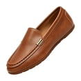 thumbnail image 3 of Women's Classic Comfort Leather Penny Loafers Casual Slip-Ons Lightweight Walking Flats Driving Mocs Boat Shoes, 38, 3 of 5