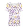 thumbnail image 4 of Easter Outfits for Women 2026 Short Sleeve Casual Tops Bunny Graphic Tshirt Loose Fit Crew Neck Tunic Tops Holiday Outfits, 4 of 5
