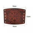 thumbnail image 3 of QQTDFG Nordic Viking Odin Symbol Bracelet Leather Cuff Bangle Wrist Bracelet-black, 3 of 9