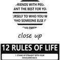 thumbnail image 5 of Inspirational Canvas Art Home Office Decor Wall Art Lessons of Life Motivational Quote 12 Rules of Life Motivational Poster Print for Room Framed Artwork Ready to Hang 12x18, 5 of 6