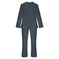 thumbnail image 7 of SYMOID Men's 2XL Gray Camp Collar Two-Piece Set - Stretchy Breathable Shirt & Straight-Leg Pants, 7 of 7