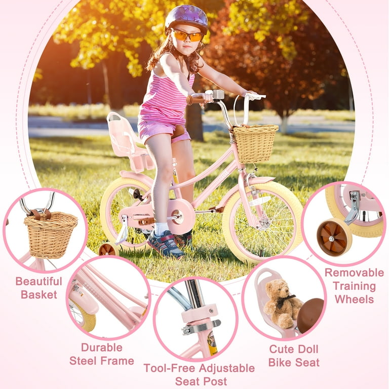 Vesco Small Cycle Girl 16 T Pink Super Girl Cycle Kids Bike
