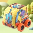 thumbnail image 3 of Tela Niños Tire Hacia Atrás Coche, Tela Caricatura Estuche de Transporte Tire Hacia Atrás Coches Interacción Entre e Hijos Suave Bebé Vehículo Juguete para 1 A 3 Años de, 3 of 7