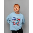 thumbnail image 2 of Chill Mode Activated - Fun ICEE Polar-Bear Graphic Sweatshirt Women's, 2 of 4