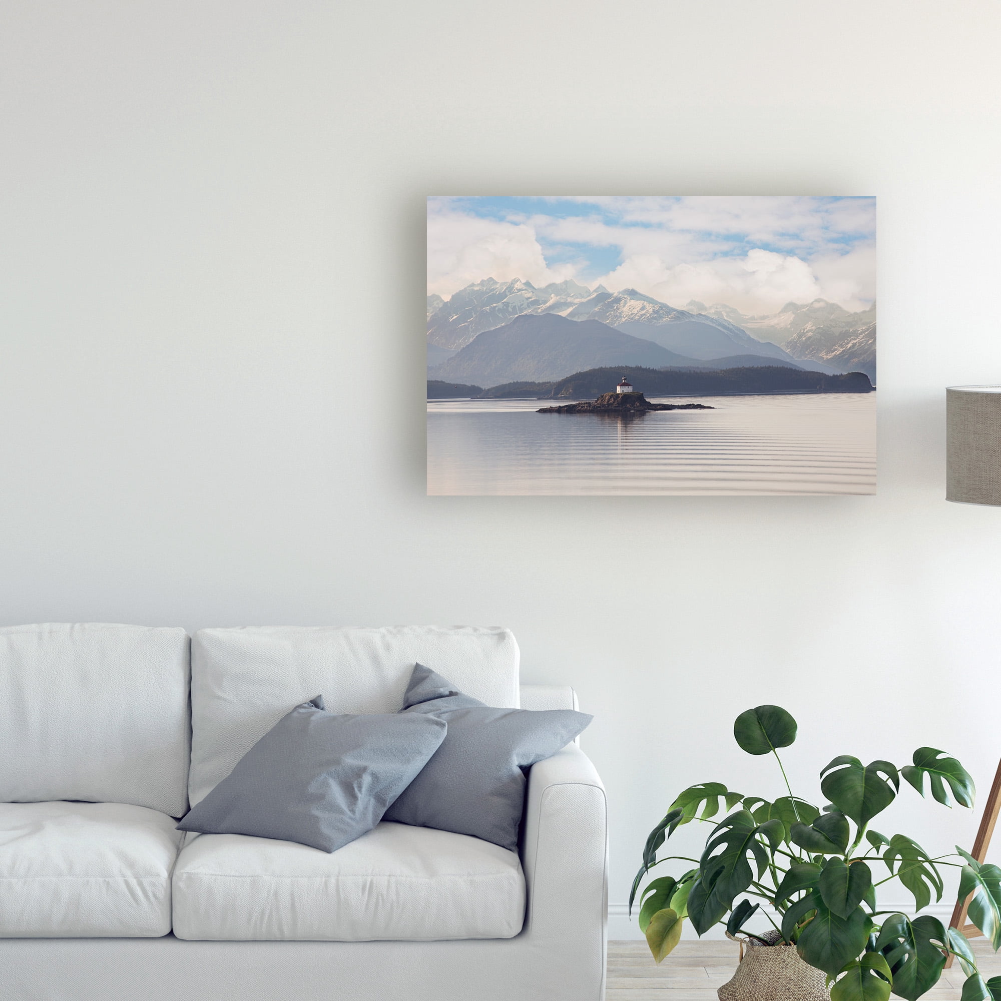 Trademark Fine Art 'Eldred Rock Lighthouse Alaska' Canvas Art by Monte Nagler