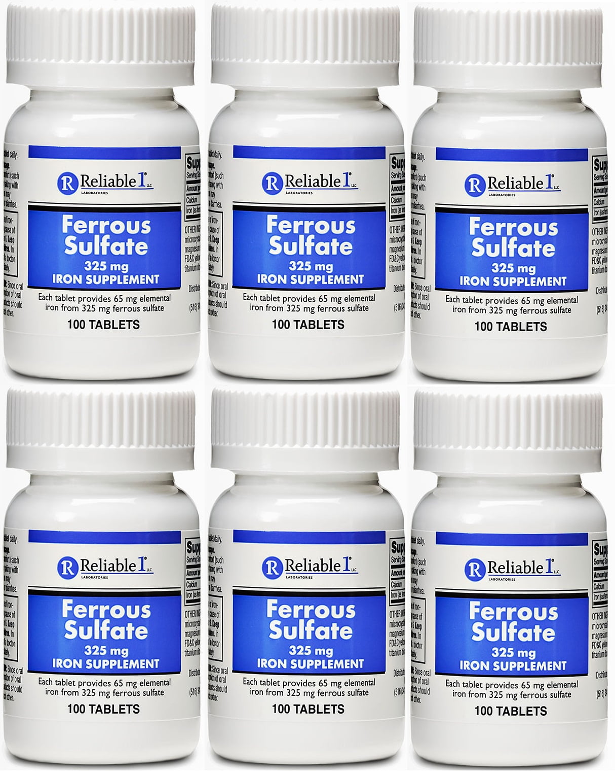ferrous sulfate iron supplement 325 mg