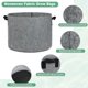 thumbnail image 2 of Uxcell 5 Paquete de Bolsas de Cultivo para Plantas de 10 Galones, Macetas de Tela Gruesa de 300G con Asas para Jardín, Color Gris, 2 of 7