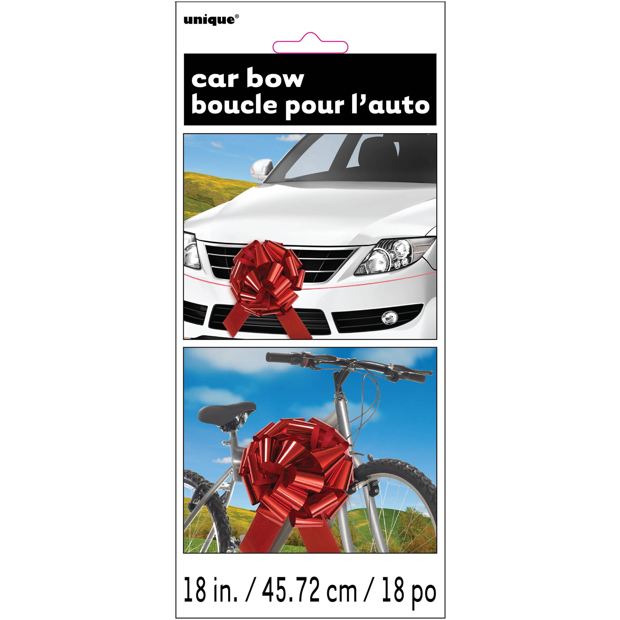Unique Industries Party Red Plastic Bow, 9"