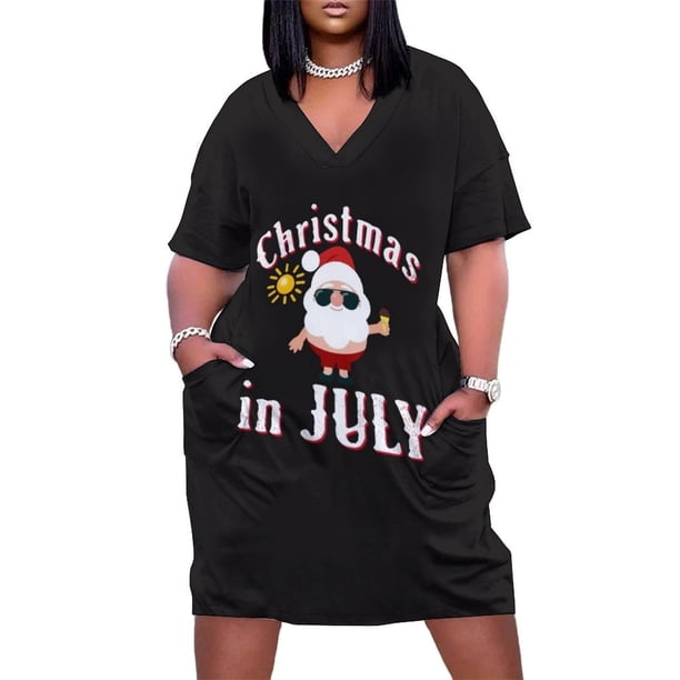 Vestido de noche de lujo para mujer traje holgado con bolsillos para boda Navidad Julio
