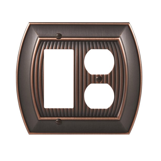 Sea Grass 1 Rocker, 1 Receptacle OilRubbed Bronze Wall Plate Walmart