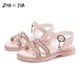 thumbnail image 2 of Nuevas zapatillas de deporte casuales de moda de verano para niños, sandalias ligeras y transpirables, zapatos de suela suave antideslizantes, calzado de princesa con punta abierta para niñas, 2 of 4