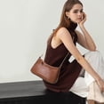 thumbnail image 3 of VODIU Bolsos de mano con 2 correas extraíbles y cierre de cremallera, bolsos cruzados, bolso de hombro para mujer, 3 of 5