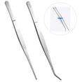 thumbnail image 5 of Beaupretty Stainless Steel Tweezers Angled Straight Curved for Home 2Pcs, 5 of 6