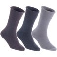 thumbnail image 2 of Lian LifeStyle Fantastic Children's 4 Pairs Wool Crew Socks Super Comfortable, Adorable and Durable LK0601 Size 0M-6M (Coffee,Dark Grey,Grey,Beige), 2 of 4