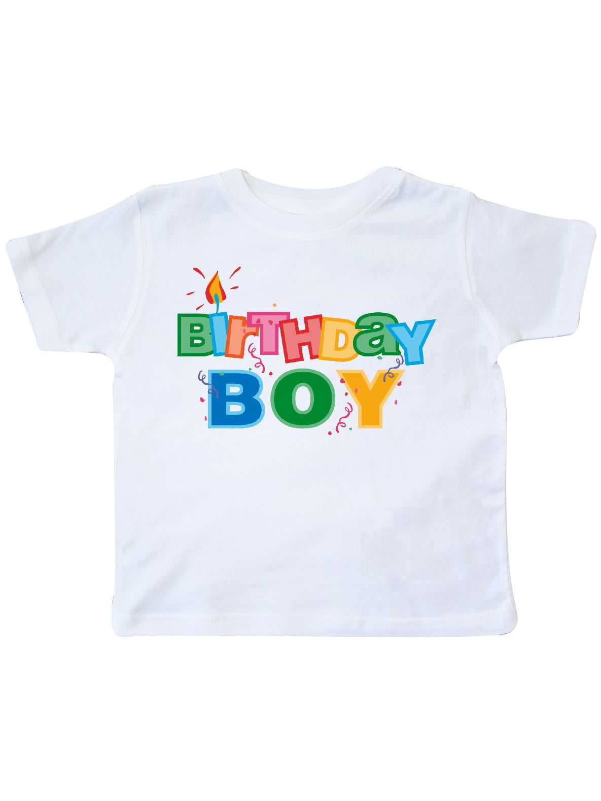INKtastic - Birthday Boy Letters Toddler T-Shirt - Walmart.com ...