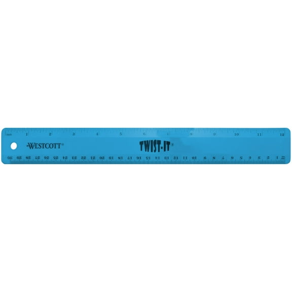 Acme United 1591553 Westcott Twist-It Flexible Ruler - 12 in.