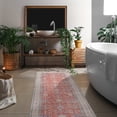 thumbnail image 4 of CAMILSON Machine Washable Rug Distressed Vintage Area Rugs Stain and Water Resistant Traditional Bohemian Indoor Carpet (2x10 2006-Orange), 4 of 8