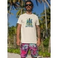 thumbnail image 2 of Surfs Up Dude Cartoon Art T-Shirt Men -Image by Shutterstock, Male 3X-Large, 2 of 4