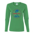 thumbnail image 2 of Wild Bobby, Shelby Cobra USA Logo Emblem Powered by Ford Motors, Cars and Trucks, Women Graphic Long Sleeve Tee, Kelly, X-Large, 2 of 4