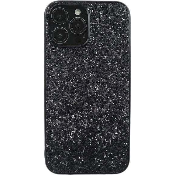 Compatible with iPhone Case,Crystal Diamond Glitter Bling Sparkly Soft Shockproof Cover for Women Girls Phone Case (Black,iPhone X/Xs)