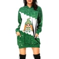 thumbnail image 2 of Vestido con capucha con estampado digital 3D pequeño para mujer del Día de San Patricio de comercio exterior, 2 of 4