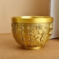 thumbnail image 2 of Creative Brass Feng Shui Bowl Wealth Rice Cylinder Luck Office for Bedroom Study Home 6.2cmx4cm, 2 of 9