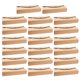 thumbnail image 3 of FELTECHELECTR 20 cajas de 4 cavidades para pastel de arándanos, para pastel de luna, macarrones, para tienda de postres (marrón), 3 of 5
