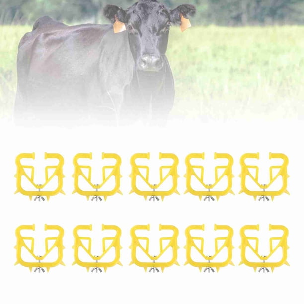 10 Piezas De Destete De Terneros De Plástico Grueso Con Espinas Para Nariz De Vaca, Resistentes Y Fiables Para Uso Prolongado, Con Diseño Redondeado Y Suave Para Proteger A Las