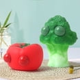 thumbnail image 1 of Juguetes Para Apretar Para Aliviar El Estrés, Juguete Para Apretar Con Ojos De Silicona Sensorial Vegetal Lindo, Portátil, 5 Piezas Para Autismo, 1 of 7
