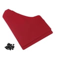 thumbnail image 2 of 2-Piece Red ABS Premium Car Tire Mudguards - Front & Rear Wheel Fit, 15.2x11.7in, 325g, with Mounting Screw Kit - Effective Mud Protection for Vehicles, 2 of 4