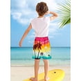thumbnail image 5 of Usaibhir Boys Swim Trunk with Compression Boxer Brief Double Layer Beach Surf Board Shorts Kids Quick Dry Anti Chafe Swimwear 5-16T, 5 of 8